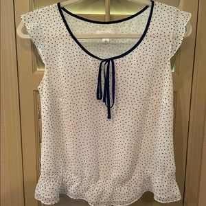 Ann Taylor Loft polka dot blouse